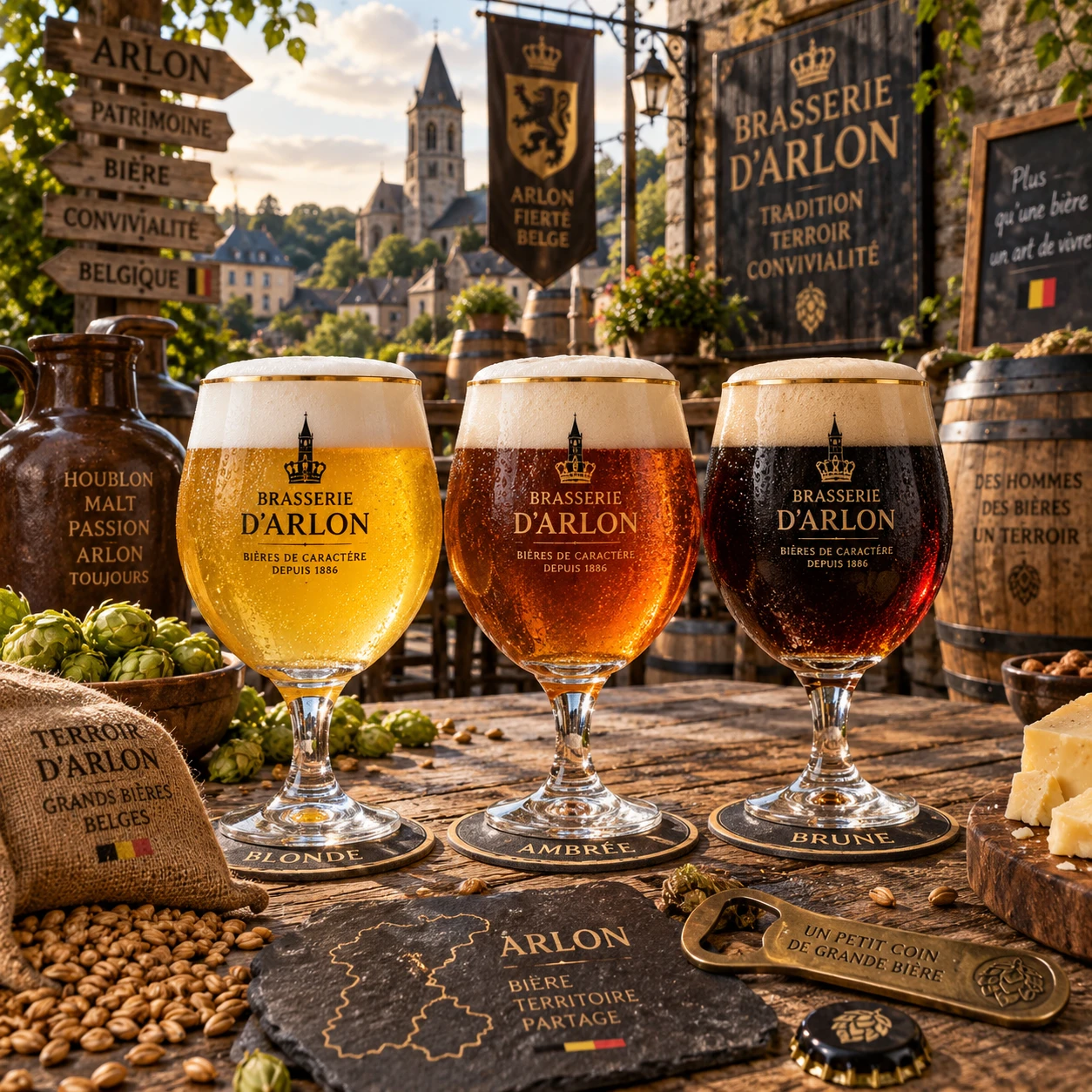 Découverte des bières de la Brasserie d’Arlon : blondes, ambrées et brunes